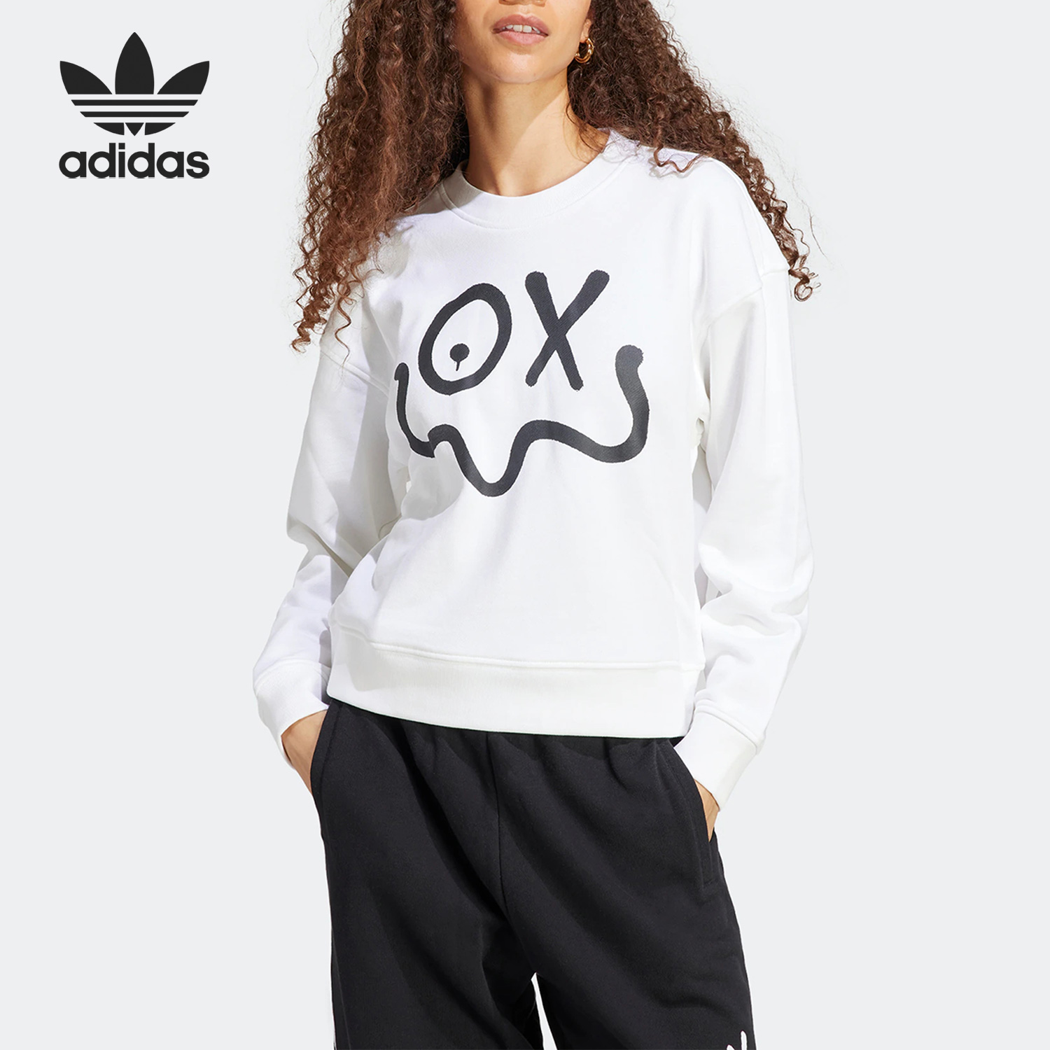 Adidas/阿迪达斯女子圆领卫衣