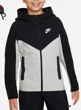 Nike/耐克正品新款大童拉链时尚休闲连帽夹克外套FD3285-064