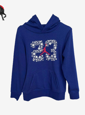 Nike/耐克正品JORDAN儿童运动休闲训练连帽卫衣DX0339-455