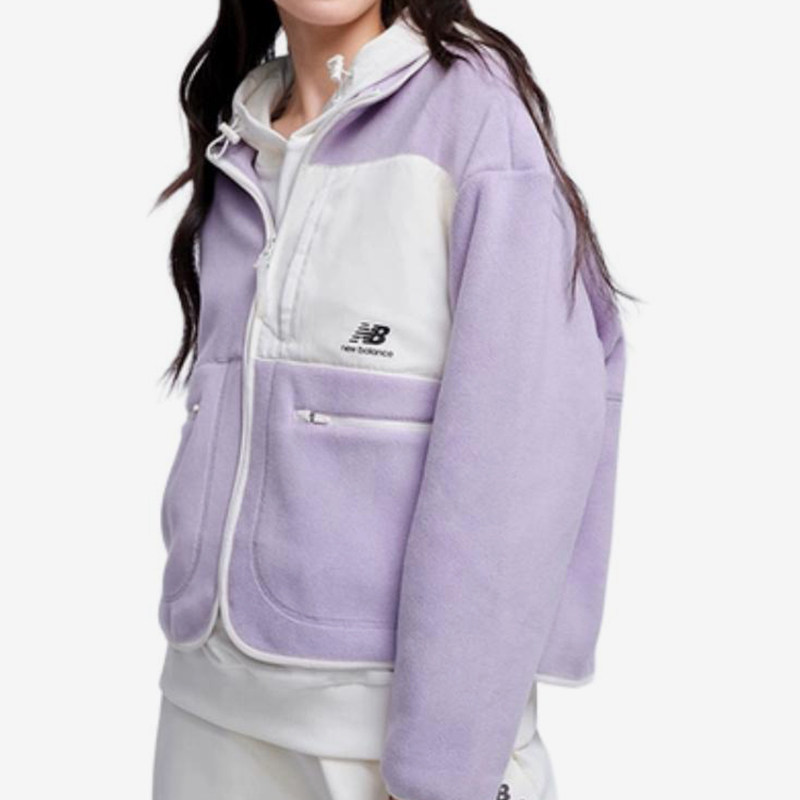New Balance/NB正品秋冬女士短羊羔毛针织外套夹克6DC39712-DV