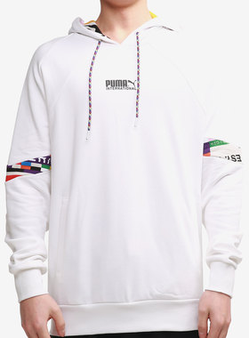 Puma/彪马正品春季新款男子舒适拼色连帽休闲卫衣 531330-02