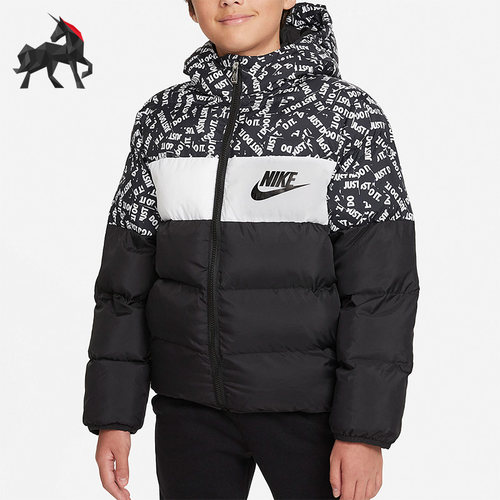 耐克大童休闲运动连帽棉服