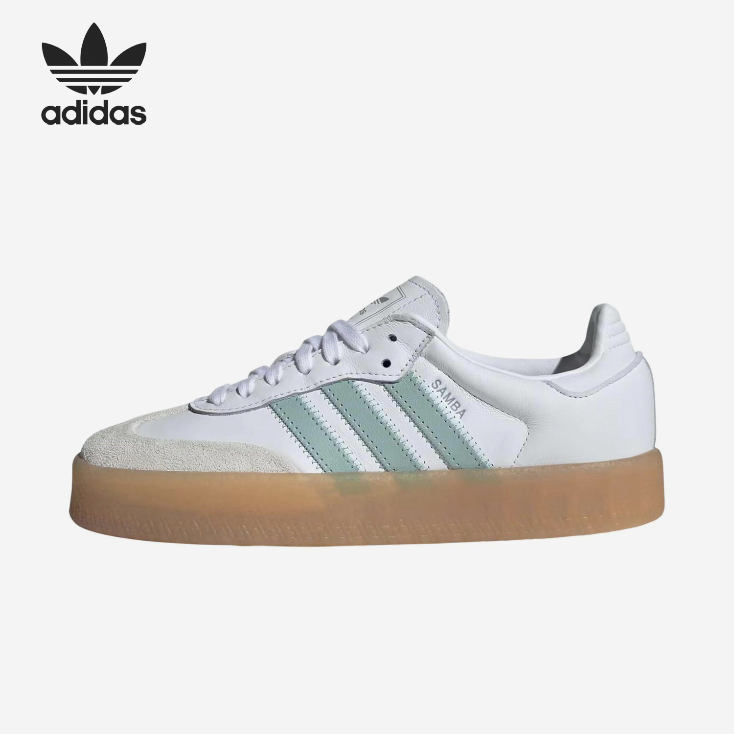 阿迪达斯女士时尚耐磨厚底板鞋