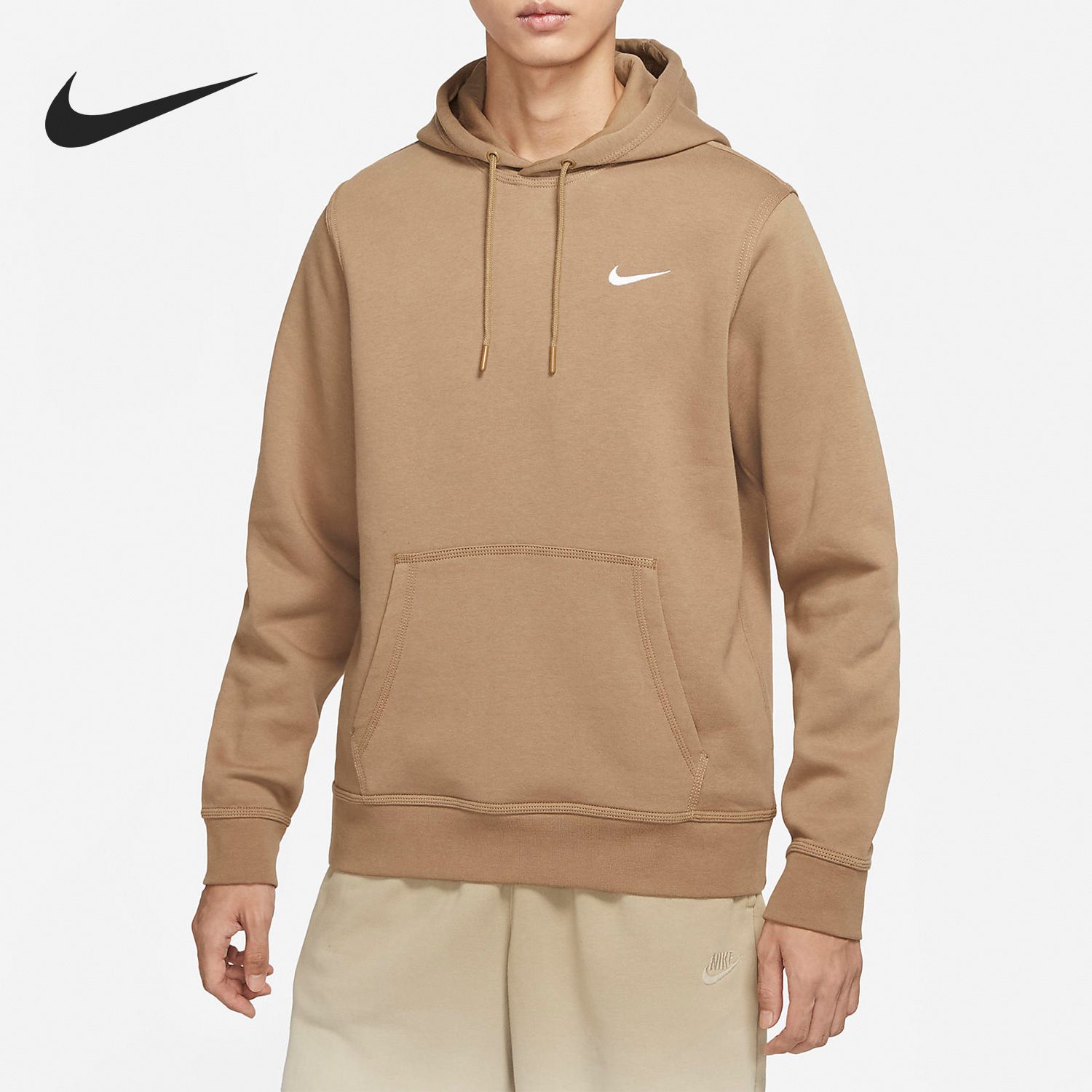 Nike/耐克正品男子运动休闲加绒保暖套头连帽卫衣 916271-258