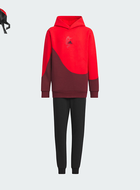 Adidas/阿迪达斯正品儿童连帽舒适运动休闲套装IT4051