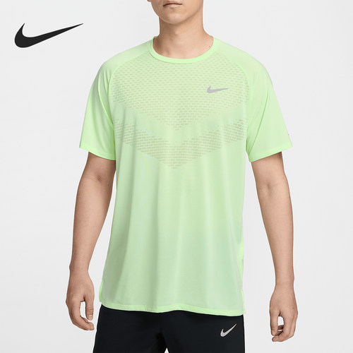 Nike/耐克正品Dri-FIT ADV男士透气网眼经典跑步T恤HV5204-701