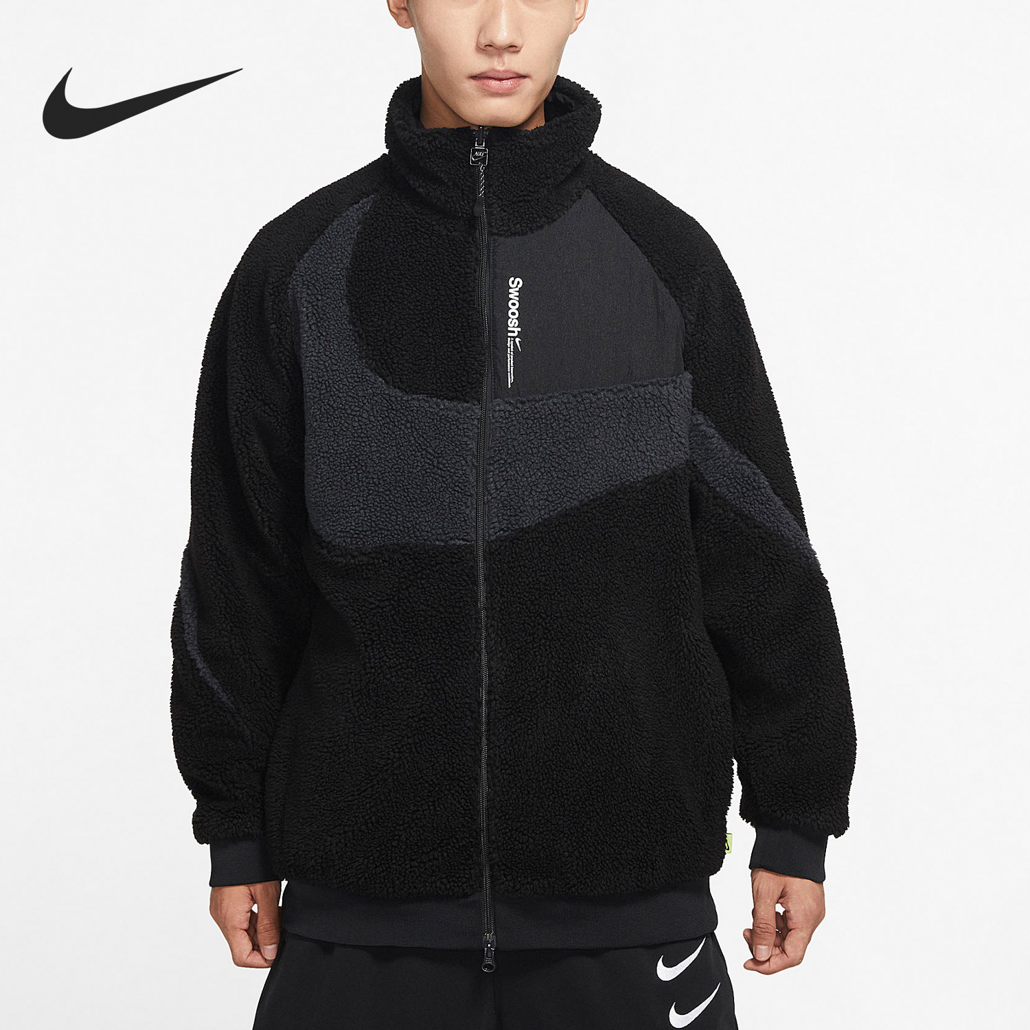 Nike/耐克官方正品秋冬新款男子运动双面穿羊羔绒外套FB1910-010