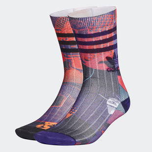 CREW 三叶草 阿迪达斯正品 GT6663 2PP 男女运动袜子 SOCK Adidas