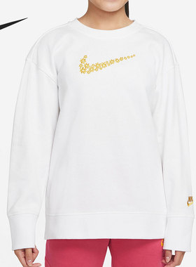 Nike/耐克正品G NSW FT BF CREW大童套头圆领卫衣 DM8210-100