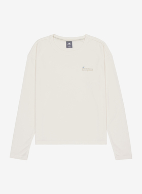 New Balance/NB正品运动女子宽松透气耐磨圆领长袖T恤NDE34082-IV