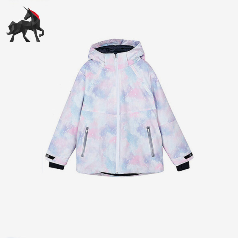 斯凯奇儿童梭织连帽棉服