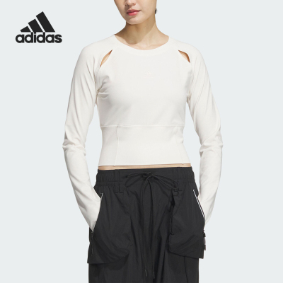 阿迪达斯女士圆领长袖T恤