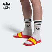 阿迪达斯正品 三叶草夏季 新款 Adidas 男女运动休闲凉拖鞋 G55382