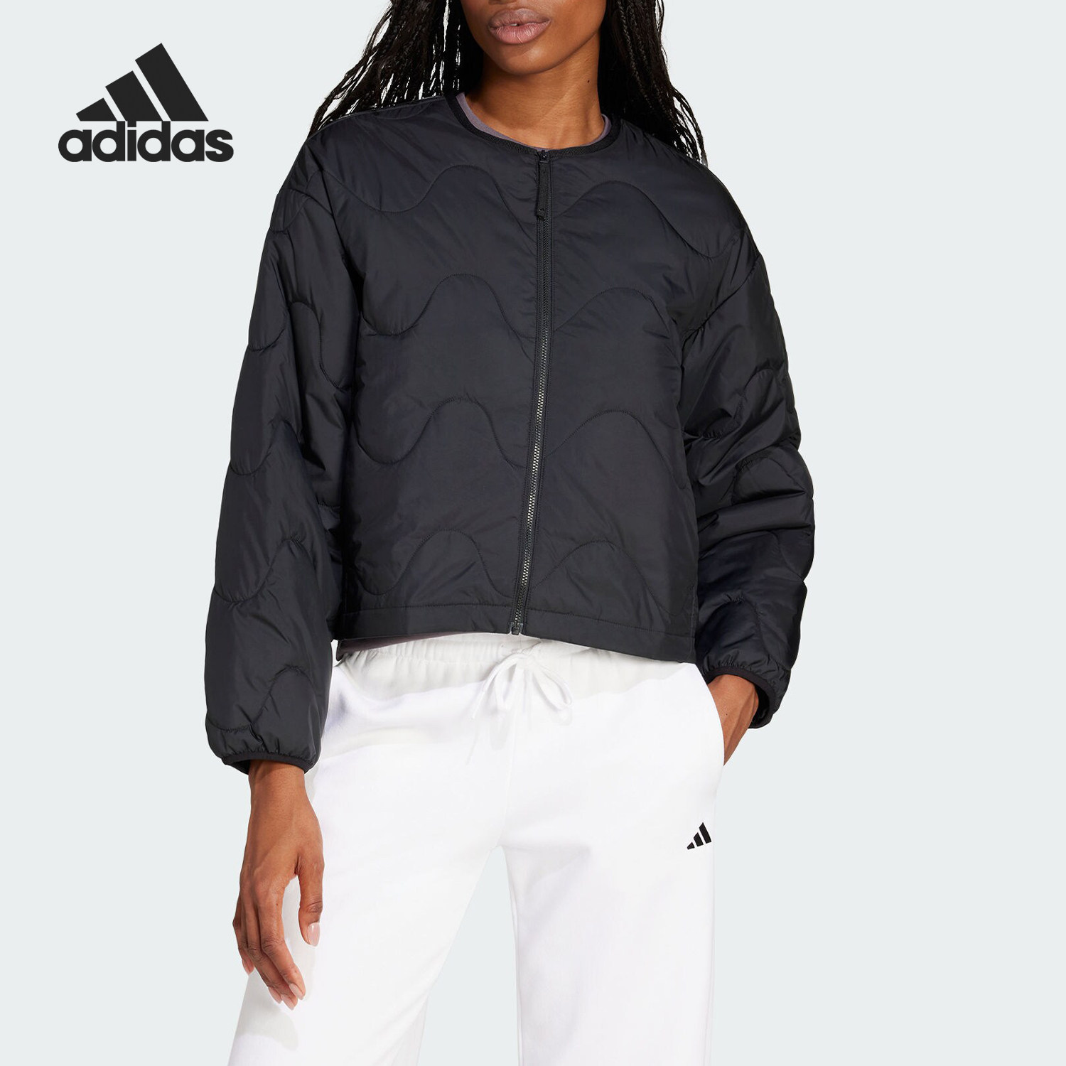 Adidas/阿迪达斯正品W NUGANIC INS J女士保暖休闲棉服JJ1194
