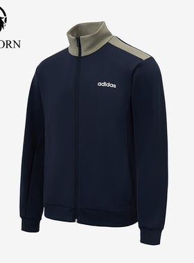 Adidas/阿迪达斯正品2025秋季款男士印花运动休闲拼接外套JX9423
