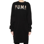 彪马正品 卫衣 新款 圆领运动长款 851868 女子上衣套头衫 Puma