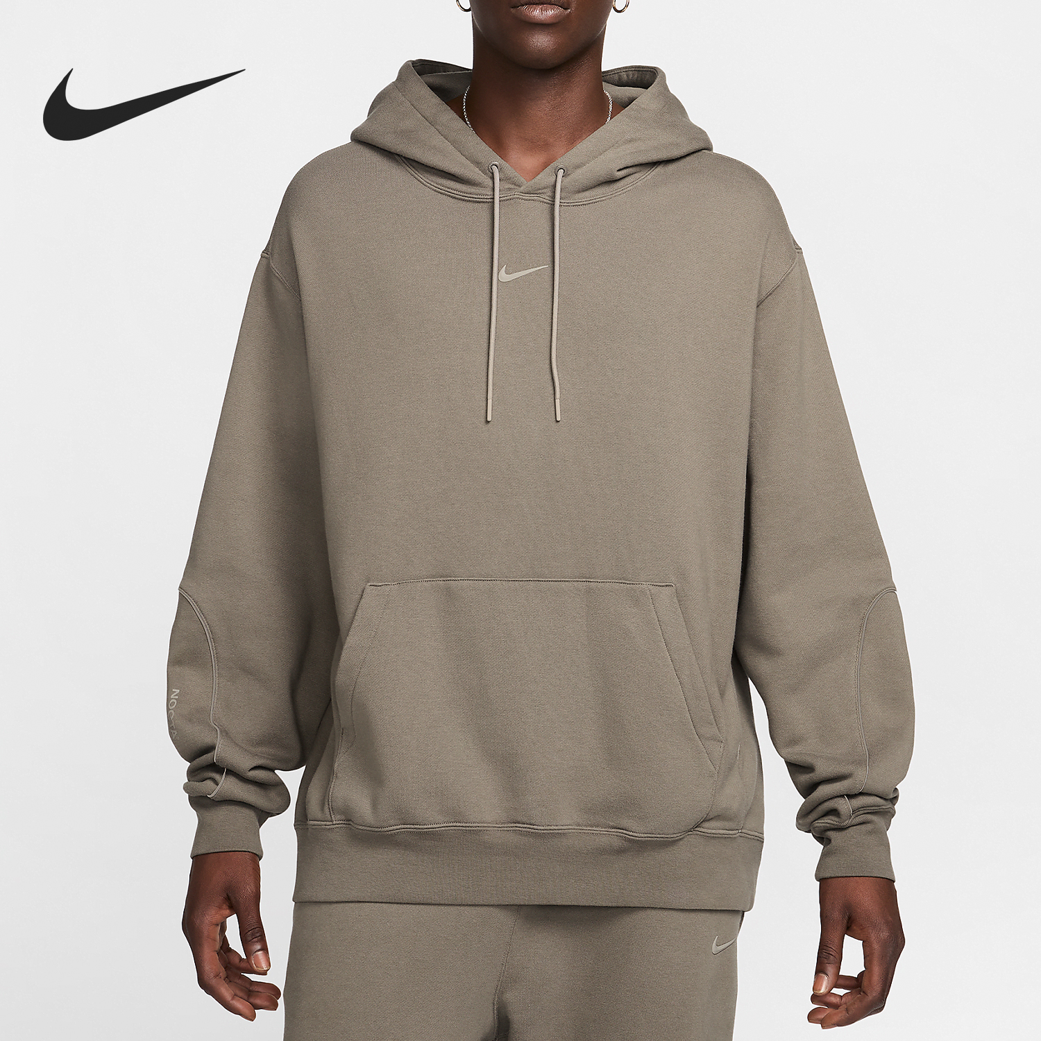 Nike/耐克官方正品NOCTA男士加绒连帽复古宽松休闲卫衣FN7659-040