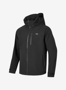 Skechers/斯凯奇正品春秋款男士拉链印花口袋梭织外套P424M213