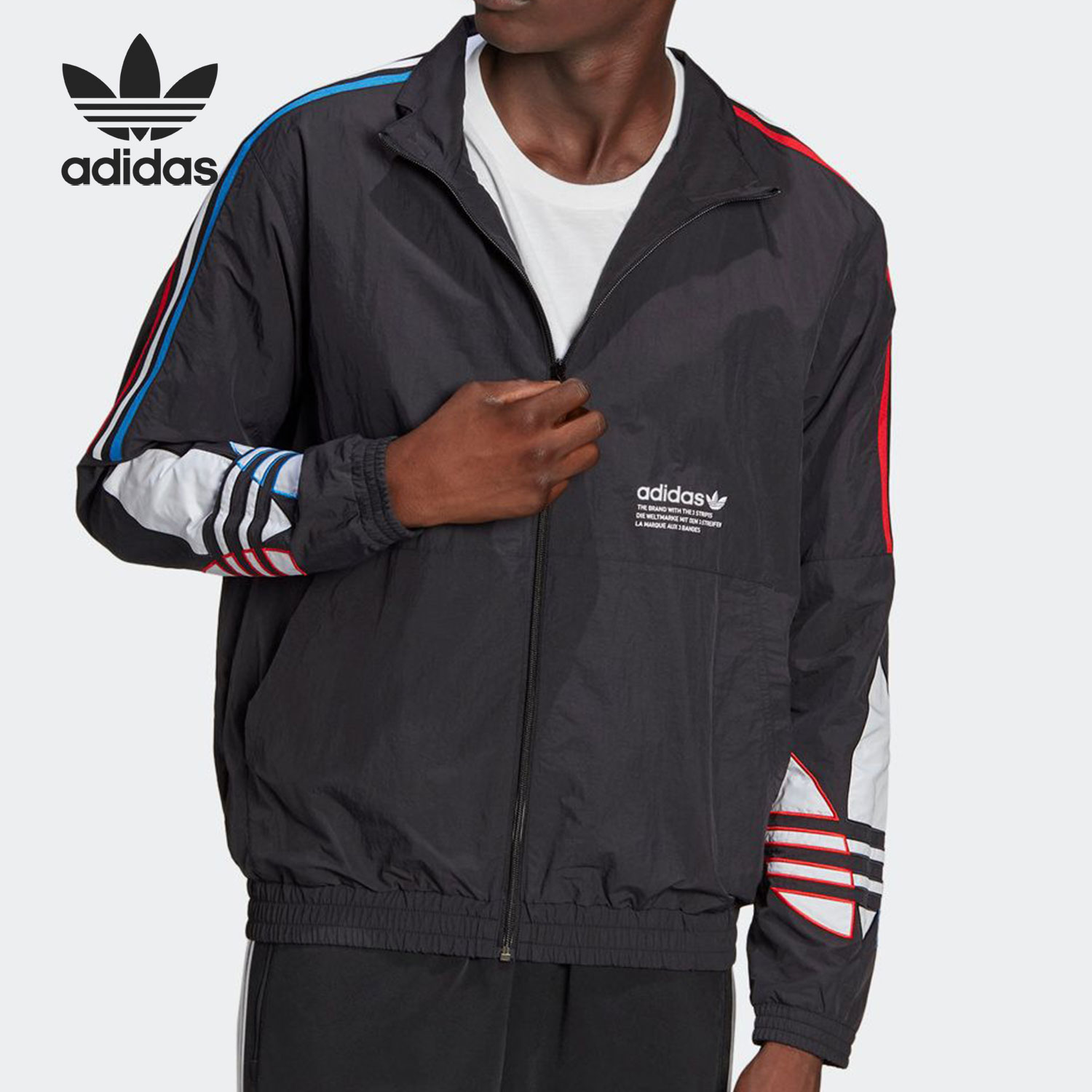 阿迪达斯男子运动休闲夹克外套