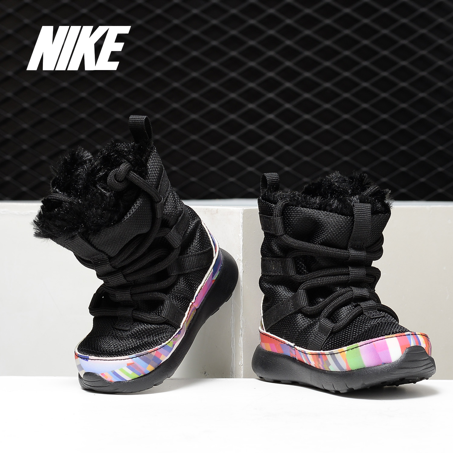 Nike/耐克正品 ROSHE ONE 小童儿童保暖休闲鞋雪地靴童鞋807746