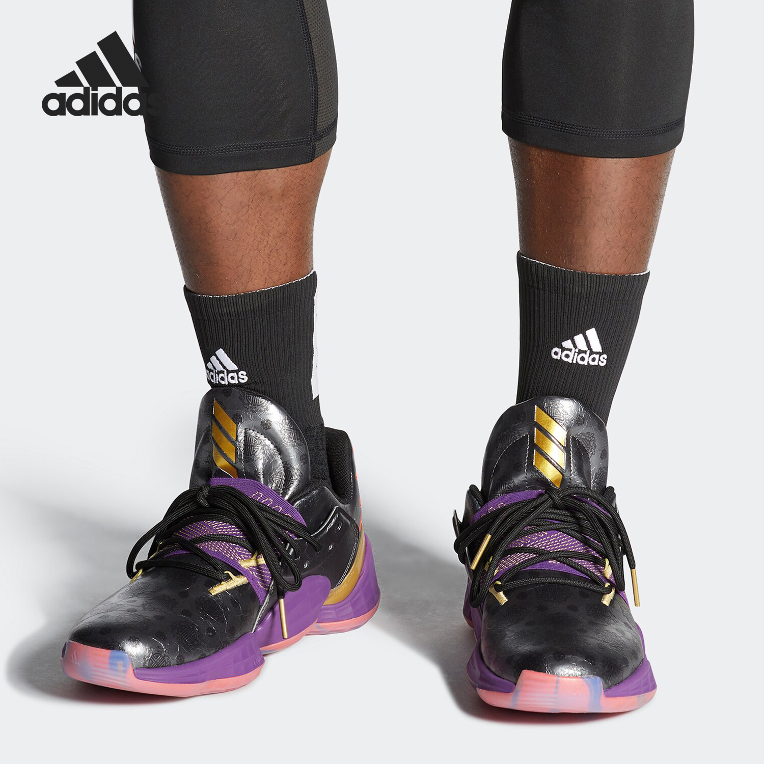 Adidas/阿迪达斯正品Harden Vol. 4 GCA男子场上运动篮球鞋FW3884