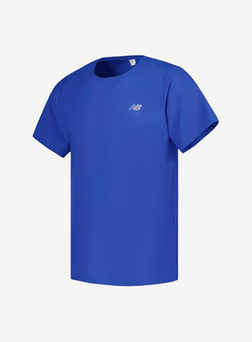 New Balance/NB正品夏季新款男子速干休闲透气短袖T恤MT41281-BUL