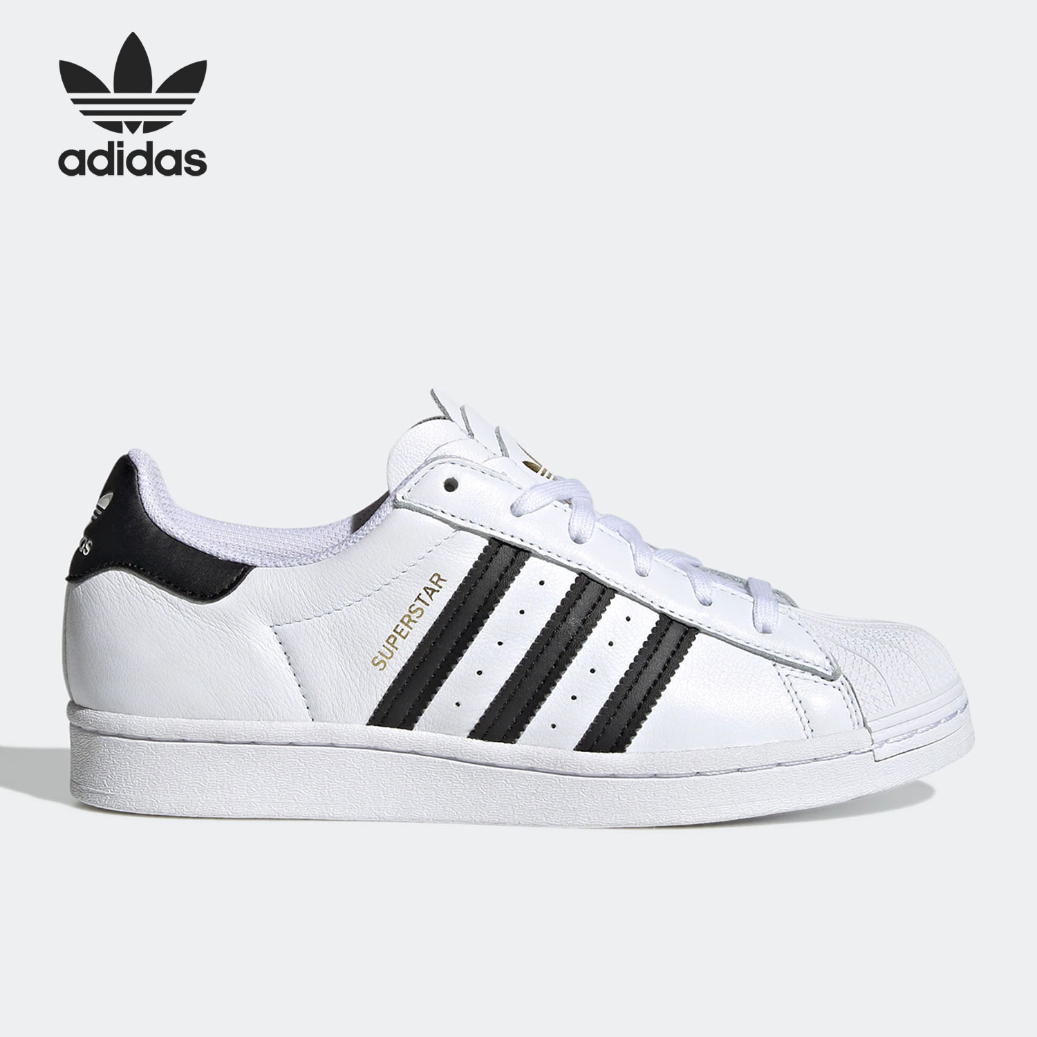 三叶草阿迪达斯女子子贝壳头板鞋