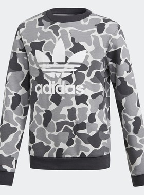Adidas/阿迪达斯正品三叶草J TRF C CREW大童装圆领卫衣 DH2709