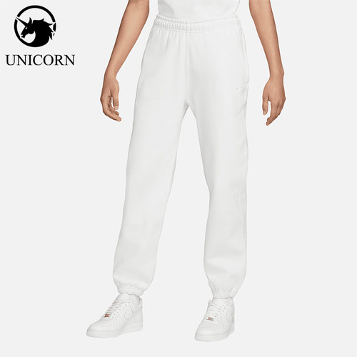Nike/耐克正品Solo Swoosh女士休闲束脚简约针织长裤CW5565-121