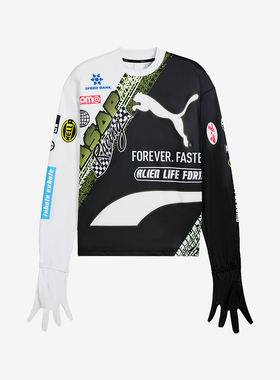Puma/彪马正品A$AP Rocky男女时尚休闲拼接图案套头衫631714-02