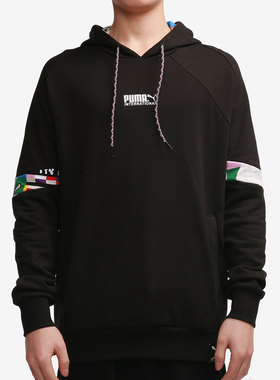 Puma/彪马正品新款男子拼色连帽休闲套头卫衣 INTL 531330-01