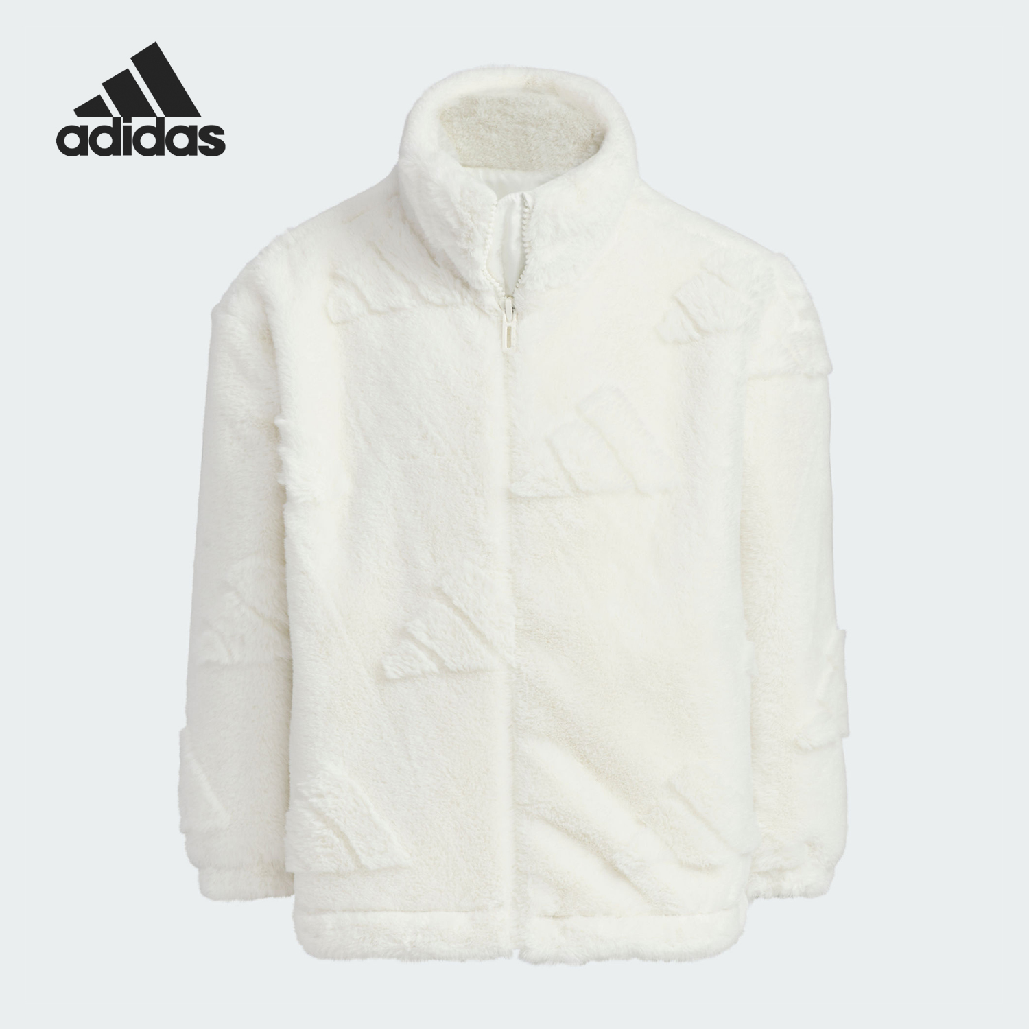 Adidas/阿迪达斯正品LK FR JKT小童保暖毛绒简约外套JC6945