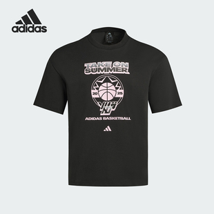 款 男士 印花经典 Adidas 针织短袖 2025夏季 时尚 KR5540 阿迪达斯正品