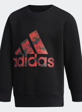Adidas/阿迪达斯正品LB SP CREW 小童装运动套头圆领卫衣 EH4029