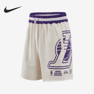 Nike/耐克正品湖人队男子运动休闲宽松篮球五分裤DR2328-027