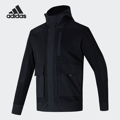 男子工装连帽运动外套