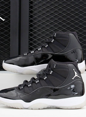 Nike/耐克正品AJ11 大魔王 2.0 黑银25周年男子篮球鞋CT8012-011