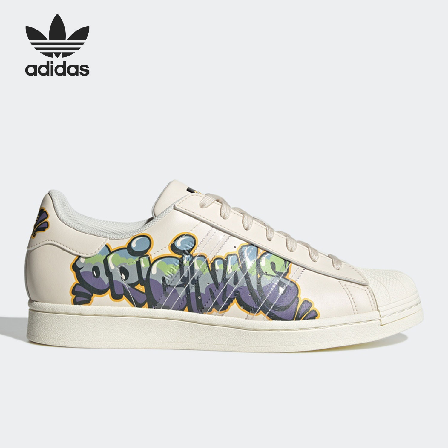 阿迪达斯正品男女贝壳头板鞋