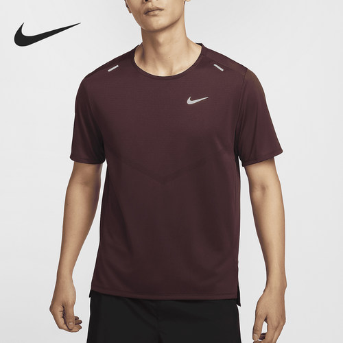 Nike/耐克正品Dri-FIT Rise 365 男士跑步短袖T恤CZ9185-652