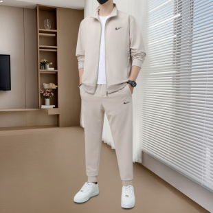 耐克顿春秋新款运动套装男休闲秋装卫衣男款中青年男士卫裤两件套