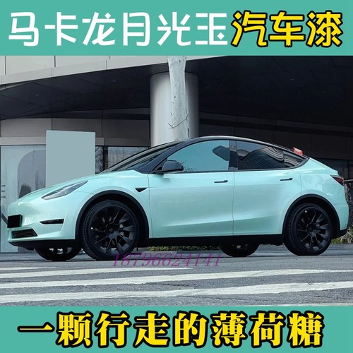 鹦鹉马卡龙月光玉个性改色网红小清新色漆定制全车喷漆翻新套装