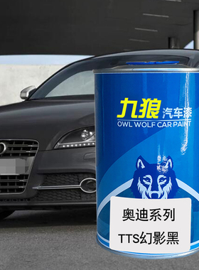 九狼汽车成品色漆奥油漆迪成品S8 TTS幻影黑旋风黑蓝色斯科巴蓝色