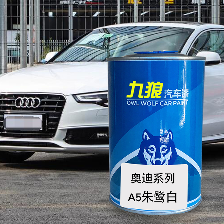 九狼汽车成品色漆奥油漆迪A5A6改色漆朱鹭白雄鹰灰炫目红斑羚米色