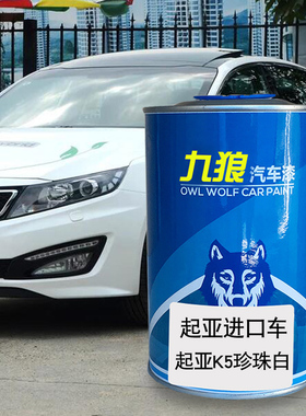 九狼汽车漆起成品亚漆原车漆补色珍珠白CEED灰色黑色K5进口极光黑