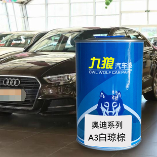 九狼汽车成品色漆奥油漆迪A1A3漆白琼棕柚木棕色冰川白色阿玛菲白