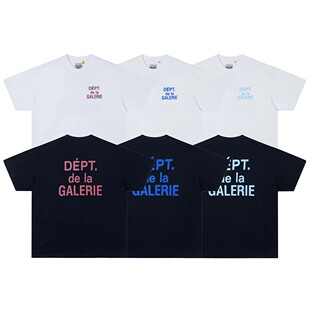高街字母印花男女宽松纯棉休闲短袖 Gallery Dept 美潮新款 T恤 夏季