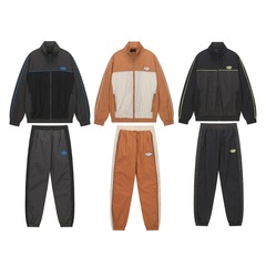 2025SYNA刺绣logo美潮高街潮流休闲梭织拼接开衫外套运动裤子套装