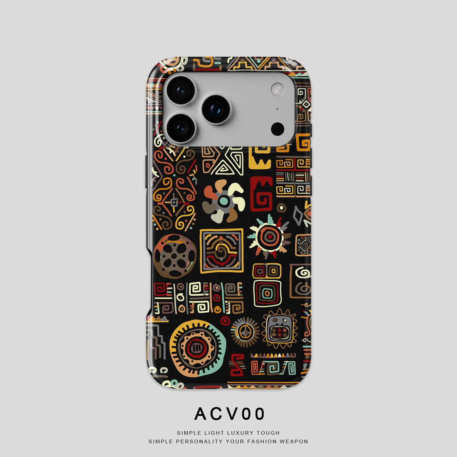 Acvoo部落复古图腾手机壳