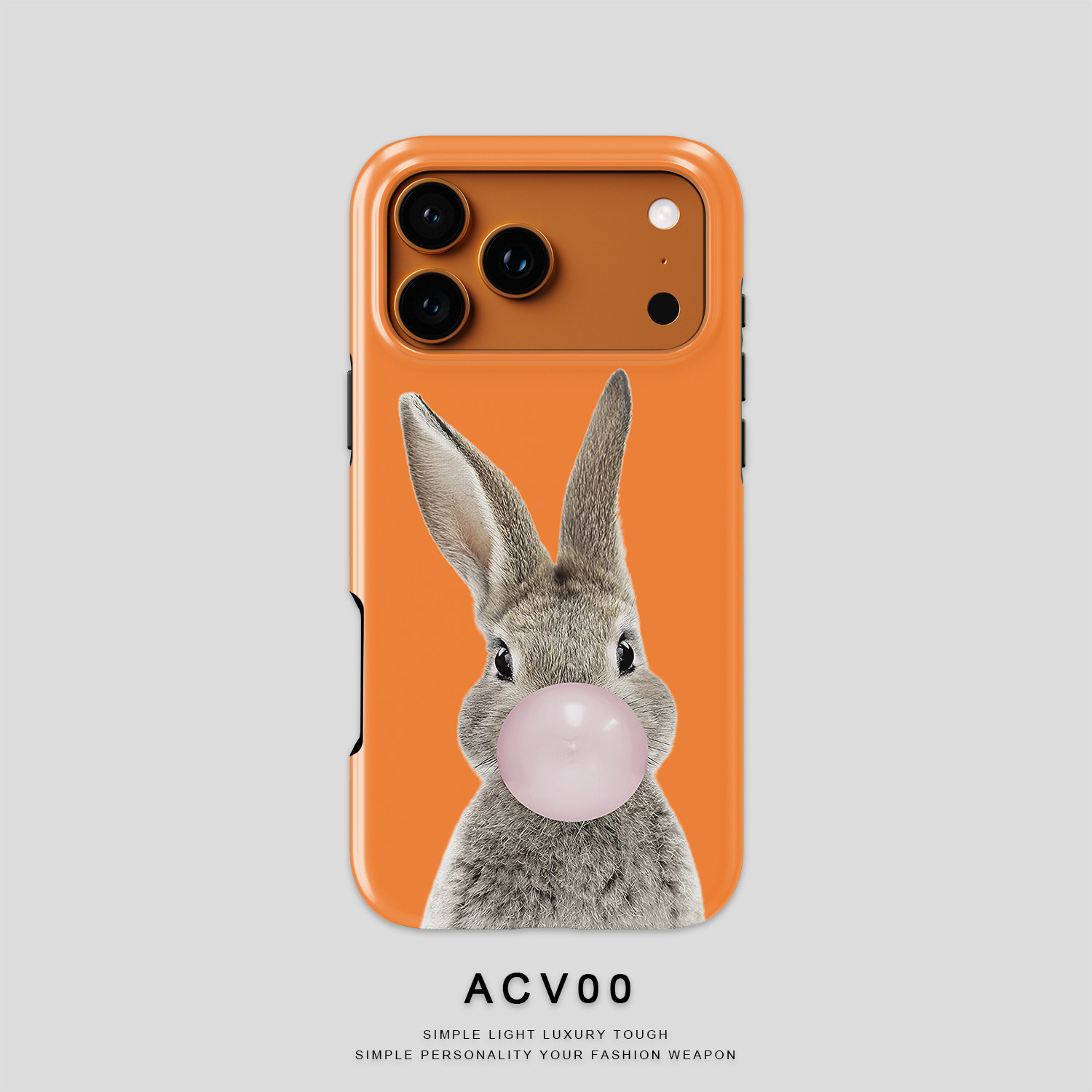 限定·星宇橙色兔子吹泡泡可爱iPhone17Promax保护16适用于苹果15手机壳14防摔壳13不褪色环保可水洗Air全包