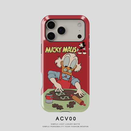 Acvoo卡通可爱iPhone17Promax保护16适用于苹果15手机壳14防摔壳13不褪色12环保11可水洗Air全包